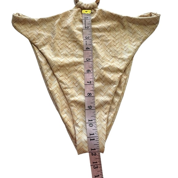 SAME LOS ANGELES Medium Olivia One Piece Swimsuit in Basket Weave Cutout Halter - Picture 8 of 12